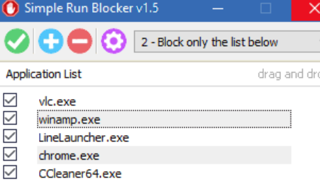 Simple Run Blocker