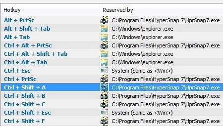 Windows Hotkey Explorer