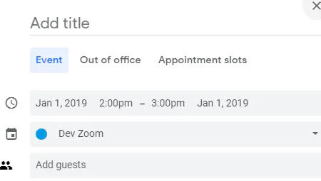 Zoom Scheduler 云会议