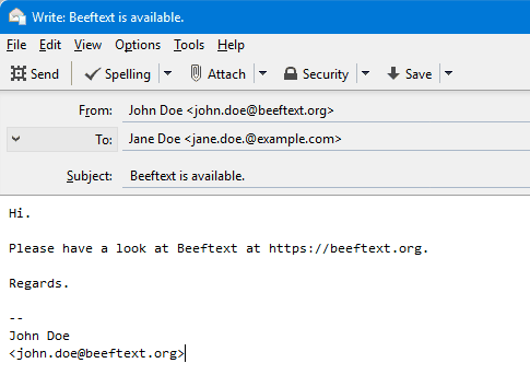 Beeftext