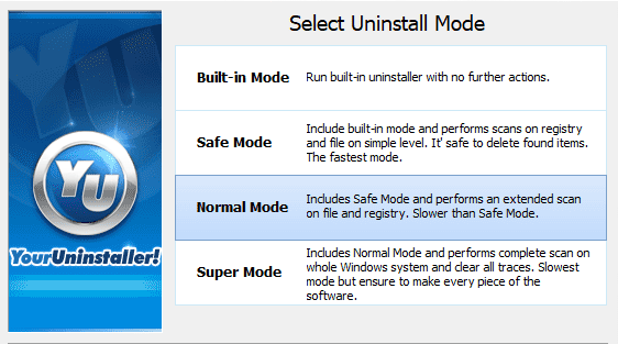 your uninstaller