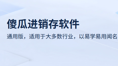 傻瓜进销存精简版