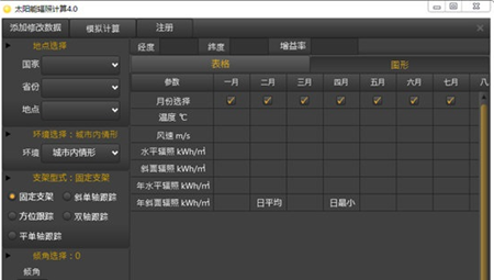 太阳能辐照计算软件