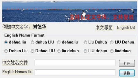 中英文姓名批量转换器