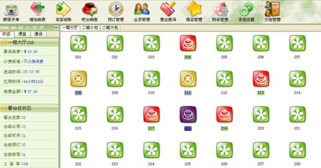 美萍旺店咖啡厅管理系统